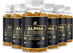 6-bottle package of Alpha Surge