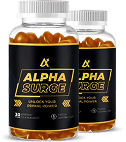 Two bottles of Alpha Surge, 30 gummies each