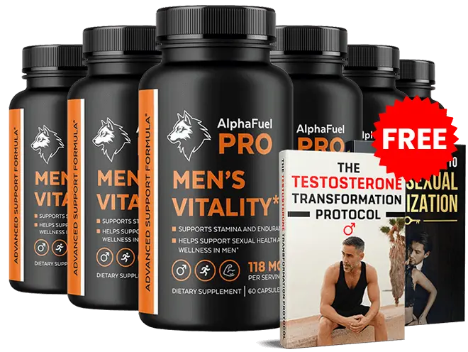 Six bottles of AlphaFuel Pro, the 6-month package