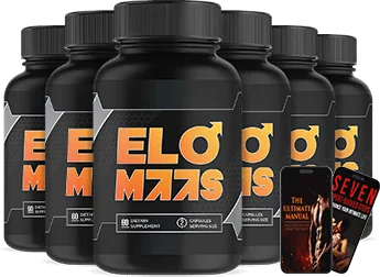 6-bottle package of EloMaas with the two free e-books